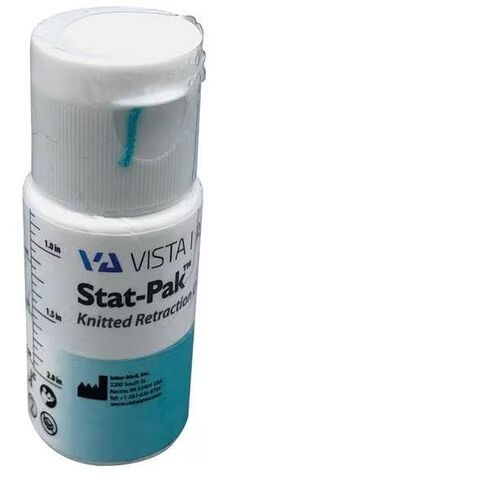 Vista Dental 302614 Stat-Pak Knitted Retraction Cord Size #1 Light Blue 100" in Kuwait