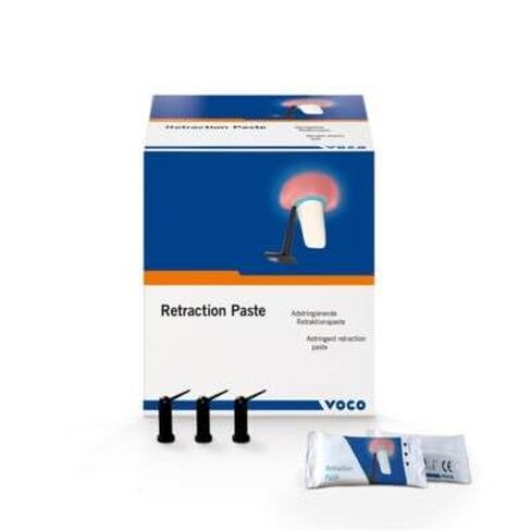 Voco 1012, Dental Retraction Paste Capsules 0.3 Gm 25/Pk, Aluminum Chloride, Hemostatic Gingival Retraction, Professional Refill in Kuwait