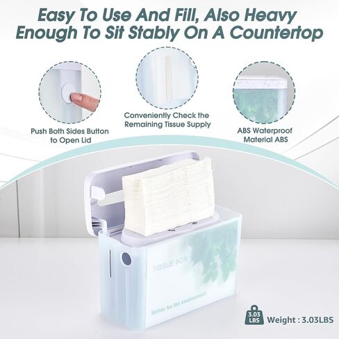 Multifold Paper Towel Dispenser Countertop, Napkin Dispenser for Restaurant, Large Capacity Single-Sheet Hand Towel Dispenser, Trifold & C Fold Paper Towel Holder for Kitchen & Bathroom in Kuwait