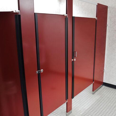 Privacy Seal, Round Edge, Covers 3 Stall Doors (12-Pack), Restroom Stall Door Gap Cover, Easy Install Bathroom Privacy Trim in Kuwait