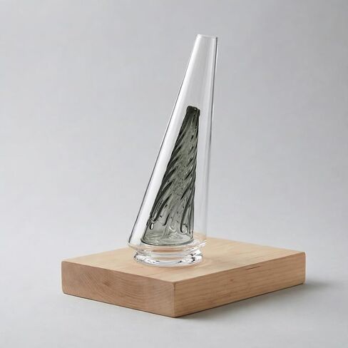 Glass Conical Components, Suitable for Peak/Pro DIY Crafts, Precision Geometric Art Supplies, Thick-Walled and Stained Glass Making (grey) in Kuwait