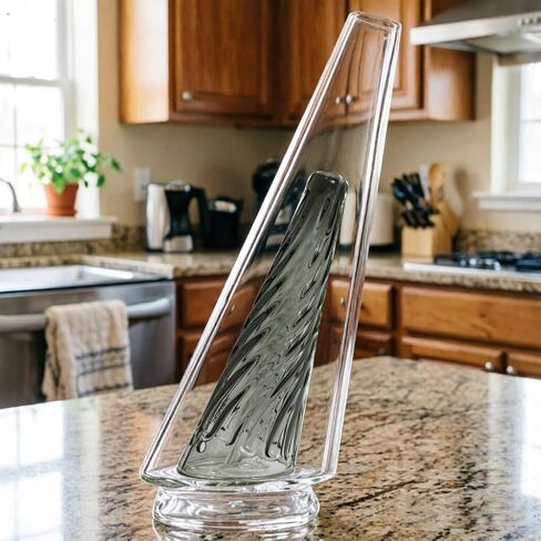 Glass Conical Components, Suitable for Peak/Pro DIY Crafts, Precision Geometric Art Supplies, Thick-Walled and Stained Glass Making (grey) in Kuwait