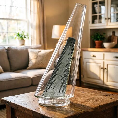 Glass Conical Components, Suitable for Peak/Pro DIY Crafts, Precision Geometric Art Supplies, Thick-Walled and Stained Glass Making (grey) in Kuwait