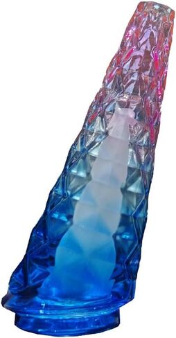 Glass Conical Components, Suitable for Peak/Pro DIY Crafts, Precision Geometric Art Supplies, Thick-Walled and Stained Glass Making (Blue Pink) in Kuwait