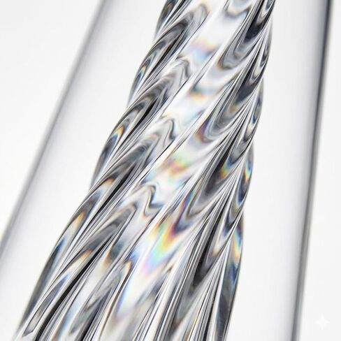 Glass Conical Components, Suitable for Peak/Pro DIY Crafts, Precision Geometric Art Supplies, Thick-Walled and Stained Glass Making (Transparent) in Kuwait