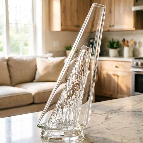 Glass Conical Components, Suitable for Peak/Pro DIY Crafts, Precision Geometric Art Supplies, Thick-Walled and Stained Glass Making (Transparent) in Kuwait