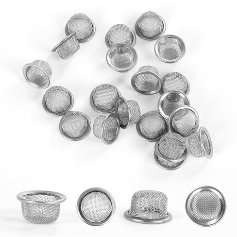 Screen Bowl 1/2 in 50 pcs Stainless Steel Screens and 50 pcs Brass Screens | 100 PCS Screen Bowl for Test Tube Top in Kuwait