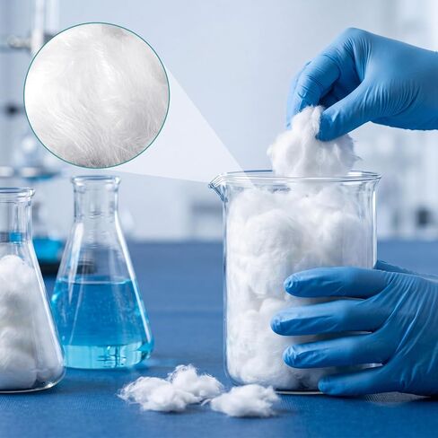 Glass Alkali-Free Wool Filter 200G Glass Filter for Use Laboratory High-Quality Insulation Material for Experimental Applications, Heat Resistant for Laboratory Determination of Petroleum Compounds in Kuwait