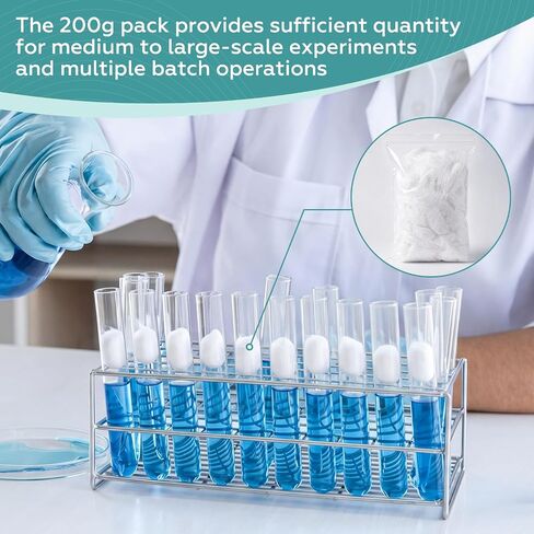 Glass Alkali-Free Wool Filter 200G Glass Filter for Use Laboratory High-Quality Insulation Material for Experimental Applications, Heat Resistant for Laboratory Determination of Petroleum Compounds in Kuwait