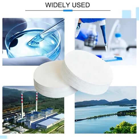 Borosilicate Glass Fiber Binder Free Filter - Glass Microfiber Filters,1.2 μm,47 mm (Pack of 100) in Kuwait