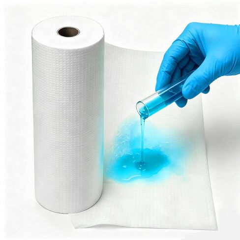 Bench Liner Roll - Laboratory Absorbent Bench-Top Liner with Poly Backing for Laboratory Workstations and Tables Surface Protection （19.69" x 70ft） in Kuwait