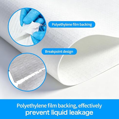 Bench Liner Roll - Laboratory Absorbent Bench-Top Liner with Poly Backing for Laboratory Workstations and Tables Surface Protection （19.69" x 70ft） in Kuwait