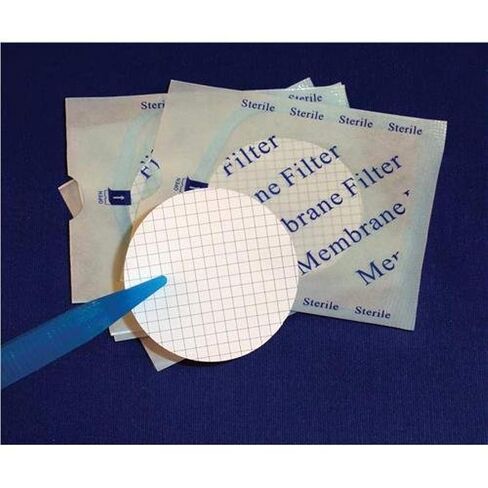 Thomas Scientific 045SG-047, Hydrophilic Mixed Cellulose Esters Filter, Sterile, Gridded, 0.45 Micron, 47mm Diameter, Pack of 200 in Kuwait