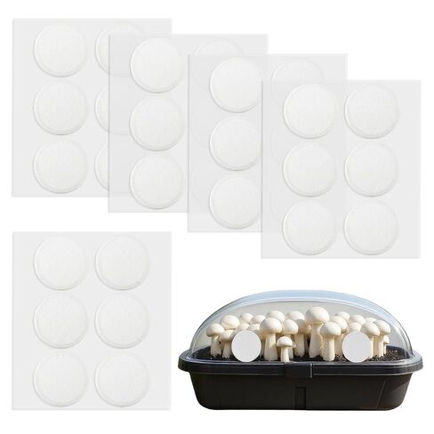 Monotub Adhesive Filter Disks, 2.5" Monotub Filter Discs for Mushroom Growing Supplies 3MM Thick Synthetic Filter Paper Stickers Replacement Mushroom Box Filter Pads for Mono Tub - 30 PCS in Kuwait