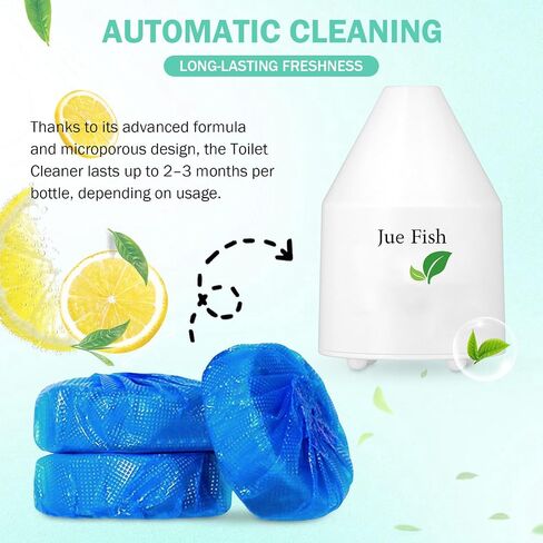 Krazy Klean Toilet Cleaner - Automatic Flush-Activated | Plant-Based Freshness | Deep Cleans Bowl & Pipes, Micro-Porous Design Krazy Clean Toilet Cleaner, Krazy Klean Pro for Tanks And Toilets in Kuwait