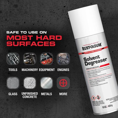 Rust-Oleum Professional Cleaners Solvent Degreaser | 15oz Aerosol | Professional Strength | Non-Chlorinated Formula in Kuwait