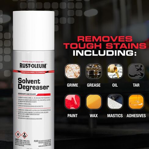 Rust-Oleum Professional Cleaners Solvent Degreaser | 15oz Aerosol | Professional Strength | Non-Chlorinated Formula in Kuwait
