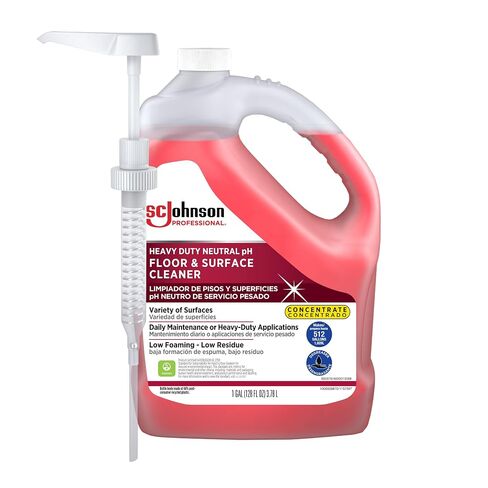 SC Johnson Professional Heavy Duty Neutral pH Floor and Surface Cleaner, Floor Cleaner Concentrate, 1 Gallon, for Professional Use Only in Kuwait