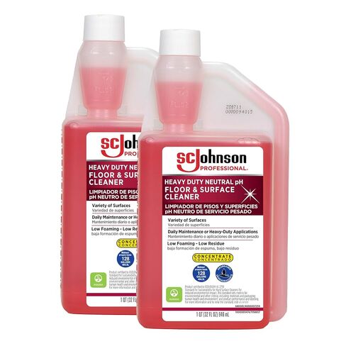 SC Johnson Professional Heavy Duty Neutral pH Floor and Surface Cleaner, Floor Cleaner Concentrate, 1 Gallon, for Professional Use Only in Kuwait