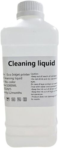 Eco-Solvent Ink Cleaning Solution 1000ML Compatible With Roland Mimaki Mutoh DX5 DX7 TX800 XP600 5113 I3200 in Kuwait