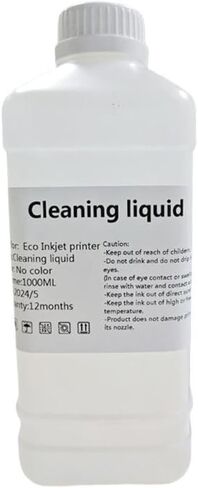 Eco-Solvent Ink Cleaning Solution 1000ML Compatible With Roland Mimaki Mutoh DX5 DX7 TX800 XP600 5113 I3200 in Kuwait