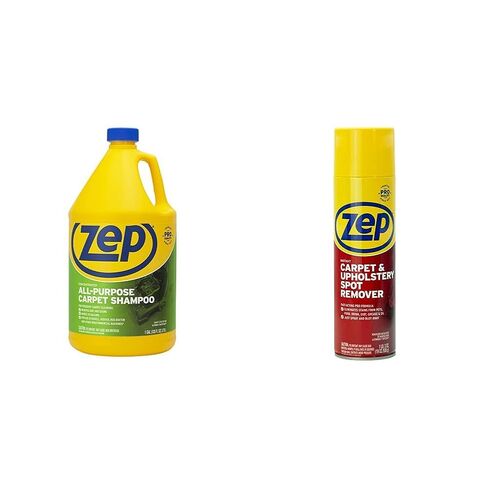 Zep All-Purpose Carpet Shampoo Concentrate Cleaner - 1 Gallon - ZUCEC128 - Professional Formula Removes Dirt and Stains & ZUSPOT19 Instant Spot and Stain Remover, 19 oz in Kuwait