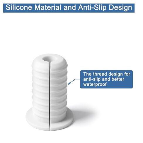Starlink Wall Grommet 2 Pack, 3/4 Inch Cable Grommets Pass Through Wall Bushing, Starlink Cable Routing Kit for Ethernet Cable Protection, Silicone Material, White in Kuwait