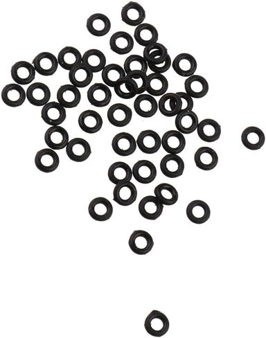 200 Pieces Tip Gasket Shaft Grommets 2BA Aluminum Rubber 2mm Barrel Washer Prevents Shaft Loosening Suitable for in Kuwait