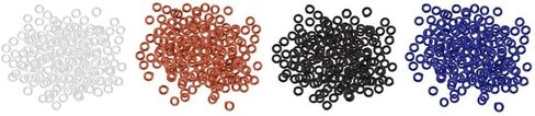 200 Pieces Shaft Tip Gasket Grommets 2BA Aluminum Rubber 2mm Barrel Washer for Securing Tightening Stem Accessories in Kuwait