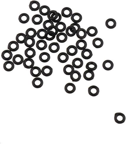 200 Pieces Shaft Tip Gasket Grommets 2BA Aluminum Rubber 2mm Barrel Washer for Securing Tightening Stem Accessories in Kuwait