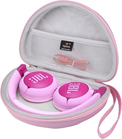 حافظة تخزين صلبة زرقاء للسفر من Aproca، لسماعات الرأس اللاسلكية JBL JR 300BT / Jr310BT للأطفال in Kuwait