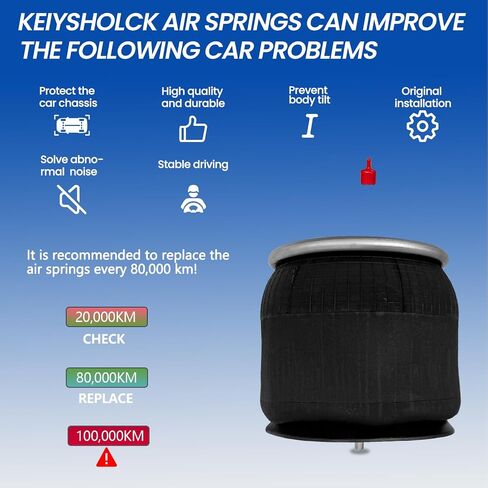 Air Spring Bag Compatible with Freightliner Trucks OEM Replace W01-358-9069 910-14P312 1R12-069 669 566243048 566243038 S13031 in Kuwait