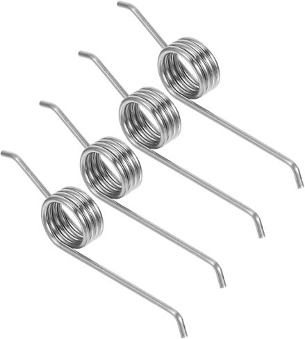 PRETYZOOM 4Pcs Trash Can Torsional Springs Replacement Kit for Bin Lid Repair Maintenance Metal Parts for Smooth Lid Operation in Kuwait