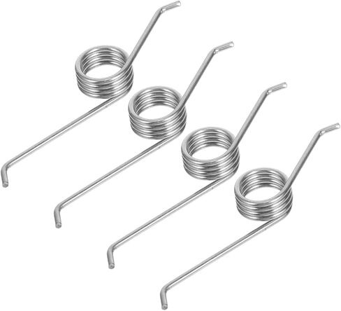 PRETYZOOM 4Pcs Trash Can Torsional Springs Replacement Kit for Bin Lid Repair Maintenance Metal Parts for Smooth Lid Operation in Kuwait