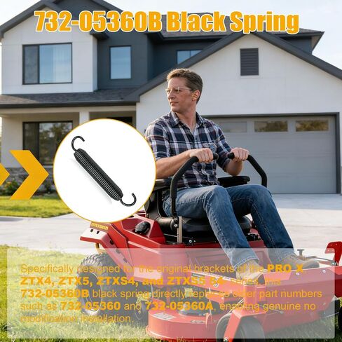 732-05360B Spring,Replacement for CUB Cadet 1.25" Dia X 8.5" Long PRO X ZTX4 ZTX5 ZTXS4 ZTXS5 54,732-05360, 732-05360A,1-Pack in Kuwait