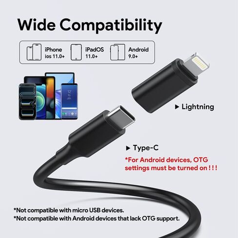 DEPSTECH 2K Endoscope Camera with Light: 2560P QHD Dual Lens Inspection Borescope with 16.5FT Snake Cable for iPhone & Android, Industrial Scope Automotive Tools for Sewer, HVAC, Plumbing, Mechanic in Kuwait