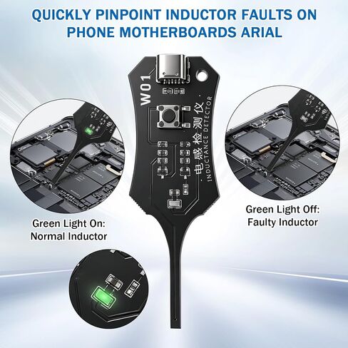 Detectors Inductance Tester Motherboards Coils Tester for Quick Fault Detection, High Sensitivity Electromagnetic Induction Quick Fault Check Tool for Detection in Kuwait