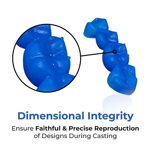 Rodin Castable Dental 3D Printing Resin, Dental 3D Printing Resin for Lost-Wax Casting, Ash-Free Burnout, High Precision, 1kg in Kuwait