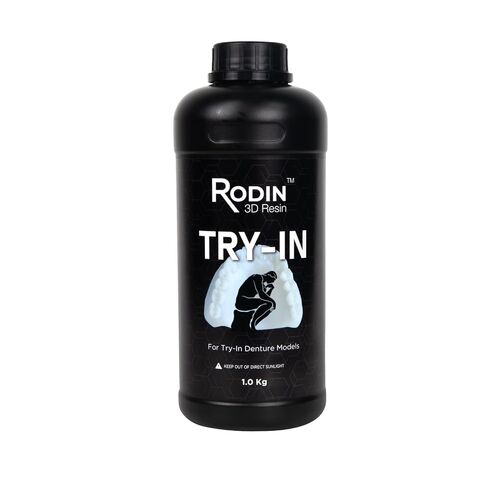 Rodin Try-in Dental 3D Printing Resin, High-Precision Dental Try-in Material for Dentures & Restorations - Off-White Biocompatible Resin, 1kg in Kuwait