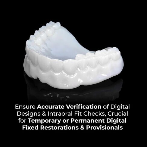 Rodin Try-in Dental 3D Printing Resin, High-Precision Dental Try-in Material for Dentures & Restorations - Off-White Biocompatible Resin, 1kg in Kuwait