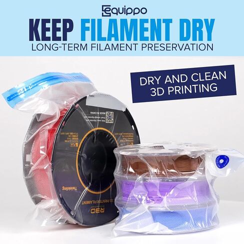 3D Printer Filament Storage Kit – 30 Vacuum Storage Bags with Electric Pump, 30 Silica Gel Packs, 5 Clips, 2 Markers & Manual Backup Pump – 3D Printing Filament Storage Solution in Kuwait