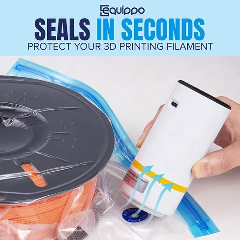 3D Printer Filament Storage Kit – 30 Vacuum Storage Bags with Electric Pump, 30 Silica Gel Packs, 5 Clips, 2 Markers & Manual Backup Pump – 3D Printing Filament Storage Solution in Kuwait