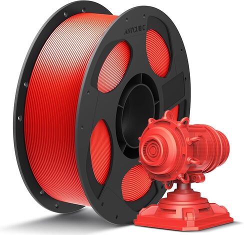 ANYCUBIC PLA Plus (PLA+), 3D Printer Filament 1.75mm Bundle, High Toughness, Dimensional Accuracy +/- 0.02mm, Print with Most FDM 3D Printers, 1KG Reusable Spool, 2kg, Black + Black in Kuwait