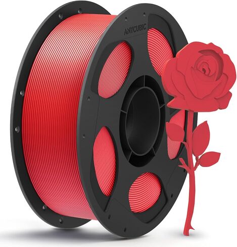 ANYCUBIC PLA Plus (PLA+), 3D Printer Filament 1.75mm Bundle, High Toughness, Dimensional Accuracy +/- 0.02mm, Print with Most FDM 3D Printers, 1KG Reusable Spool, 2kg, Black + Black in Kuwait