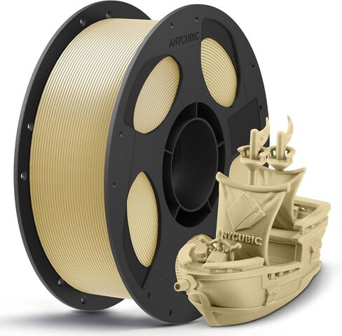 ANYCUBIC PLA Plus (PLA+), 3D Printer Filament 1.75mm Bundle, High Toughness, Dimensional Accuracy +/- 0.02mm, Print with Most FDM 3D Printers, 1KG Reusable Spool, 2kg, Black + Black in Kuwait
