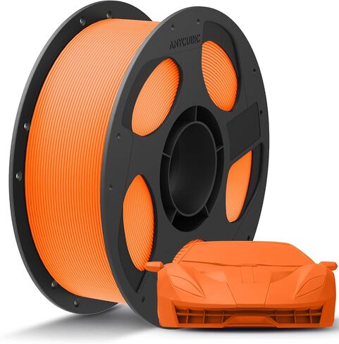 ANYCUBIC PLA Plus (PLA+), 3D Printer Filament 1.75mm Bundle, High Toughness, Dimensional Accuracy +/- 0.02mm, Print with Most FDM 3D Printers, 1KG Reusable Spool, 2kg, Black + Black in Kuwait