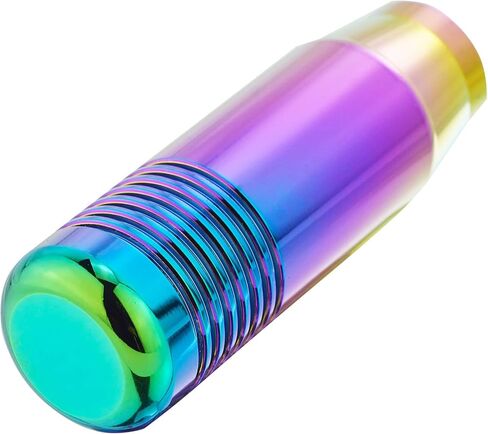 Abfer 3" Aluminum Alloy Short Shifter Knob, Metal Gear Lever Stick Shift Knob Car Shifting Head with Adapter Fit Most Manual Automatic Motor Vehicles, Multicolor in Kuwait