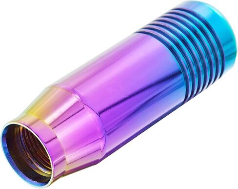Abfer 3" Aluminum Alloy Short Shifter Knob, Metal Gear Lever Stick Shift Knob Car Shifting Head with Adapter Fit Most Manual Automatic Motor Vehicles, Multicolor in Kuwait