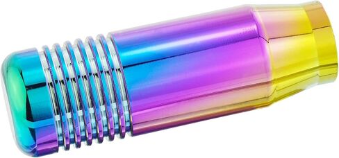 Abfer 3" Aluminum Alloy Short Shifter Knob, Metal Gear Lever Stick Shift Knob Car Shifting Head with Adapter Fit Most Manual Automatic Motor Vehicles, Multicolor in Kuwait