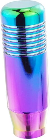 Abfer 3" Aluminum Alloy Short Shifter Knob, Metal Gear Lever Stick Shift Knob Car Shifting Head with Adapter Fit Most Manual Automatic Motor Vehicles, Multicolor in Kuwait